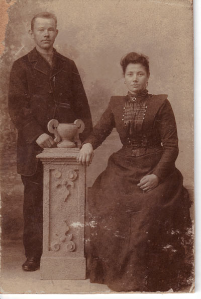 Portrait of Jeri Wieringa's great grandparents, original